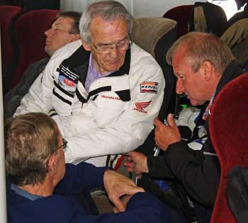 Aboard the ferry, Dromara Destroyer remembers