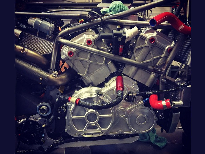 Profile of Victory Project 156 engine, courtesy of Roland Sands Instagram